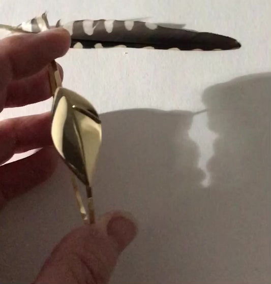 Susan Crow Studio 18kt yellow gold Leaf bracelet. Hand carved and cast, easy open clasp.