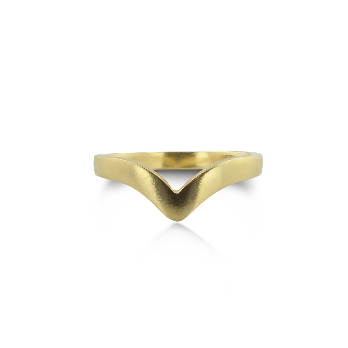 East Fourth Street Jewelry by Susan Crow, Lily Victory Band is ethically handmade from recycled or certified Fairmined gold. Stacks with solitaire rings.