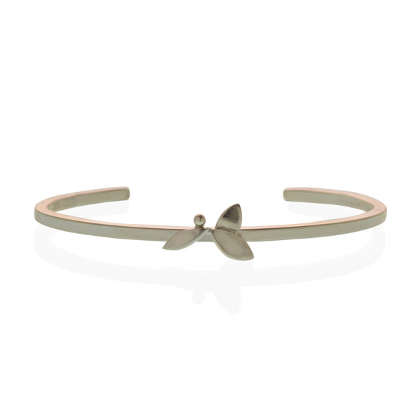 Flora Cuff Bracelet in sterling silver