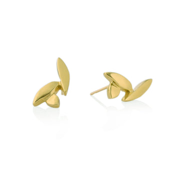 Our Petal Post Earrings are enough but not too much – made from 18kt Fairmined yellow gold, the Petal post earrings epitomizes elegant minimalism..
