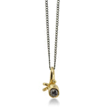 Tiny Pod Diamond Charm
