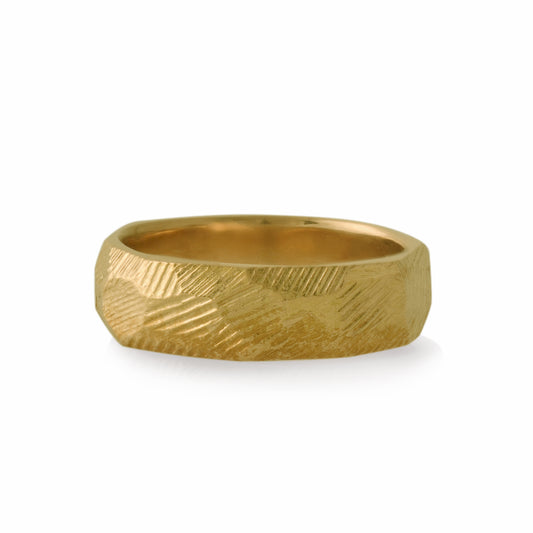 14kt Yellow Gold Rustic Band
